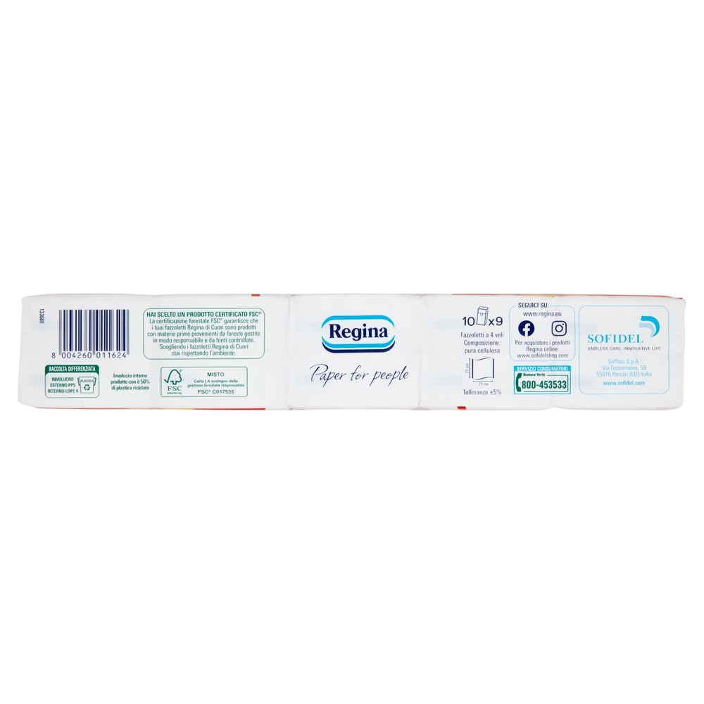 Regina di Cuori Fazzoletti 10 pacchetti